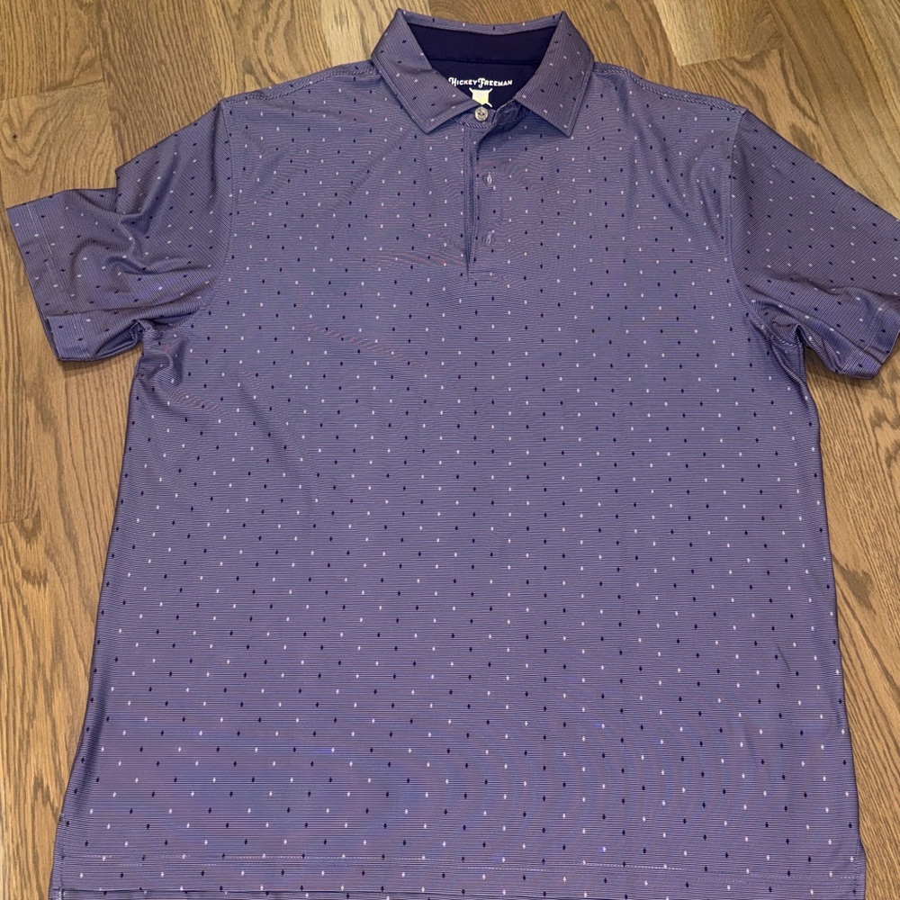 Hickey Freeman Purple Polo Shirt